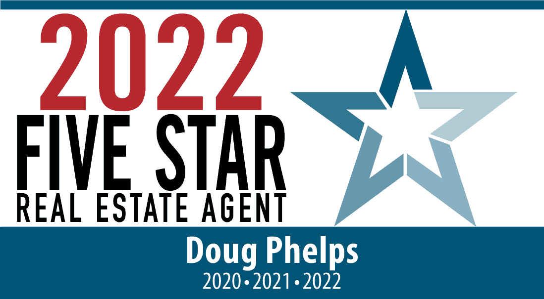 2022 Five Start Real Estate Agent Badge for Doug Phelps